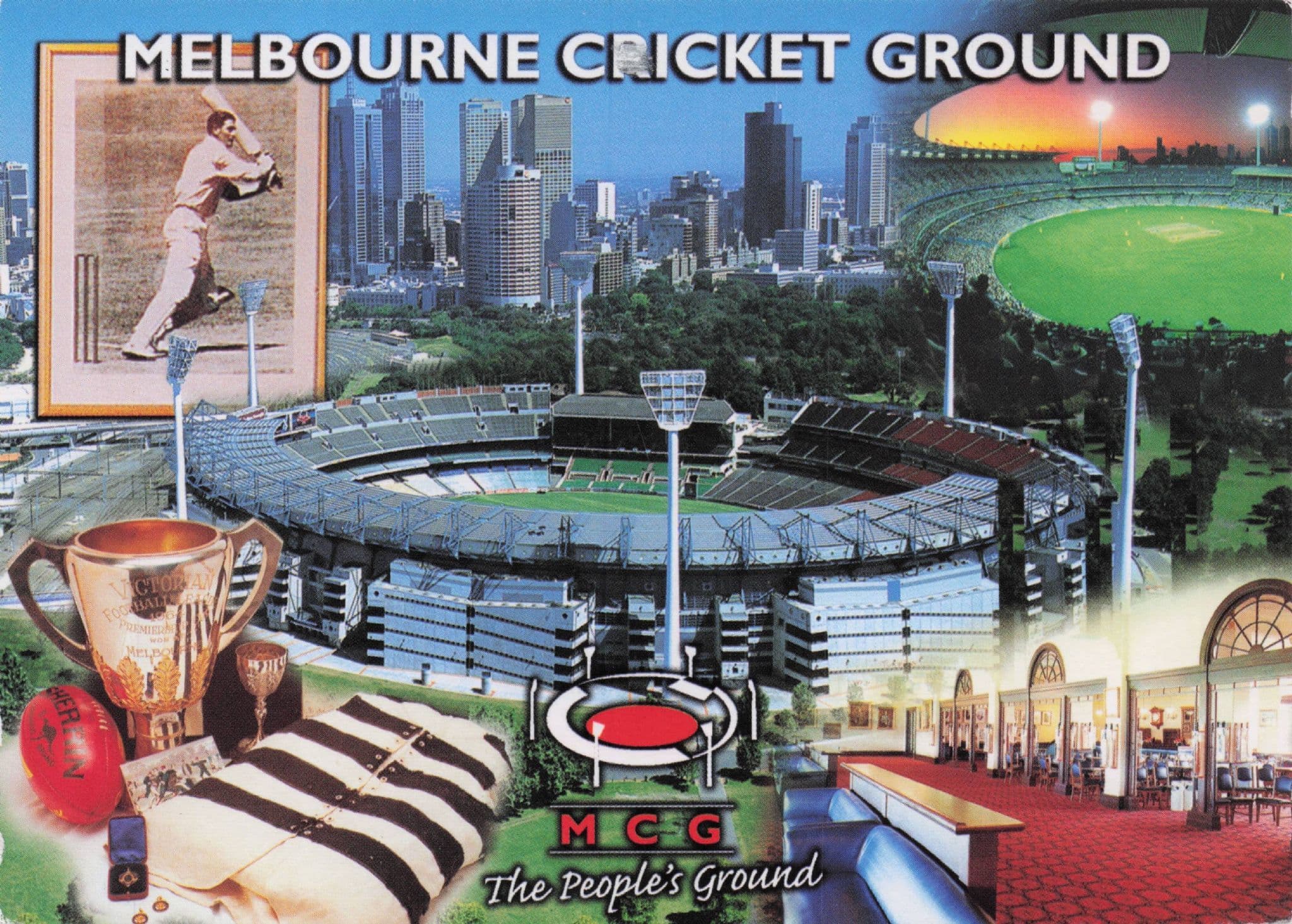 Melbourne Cricket Ground Stunning Aerial Australian Postcard