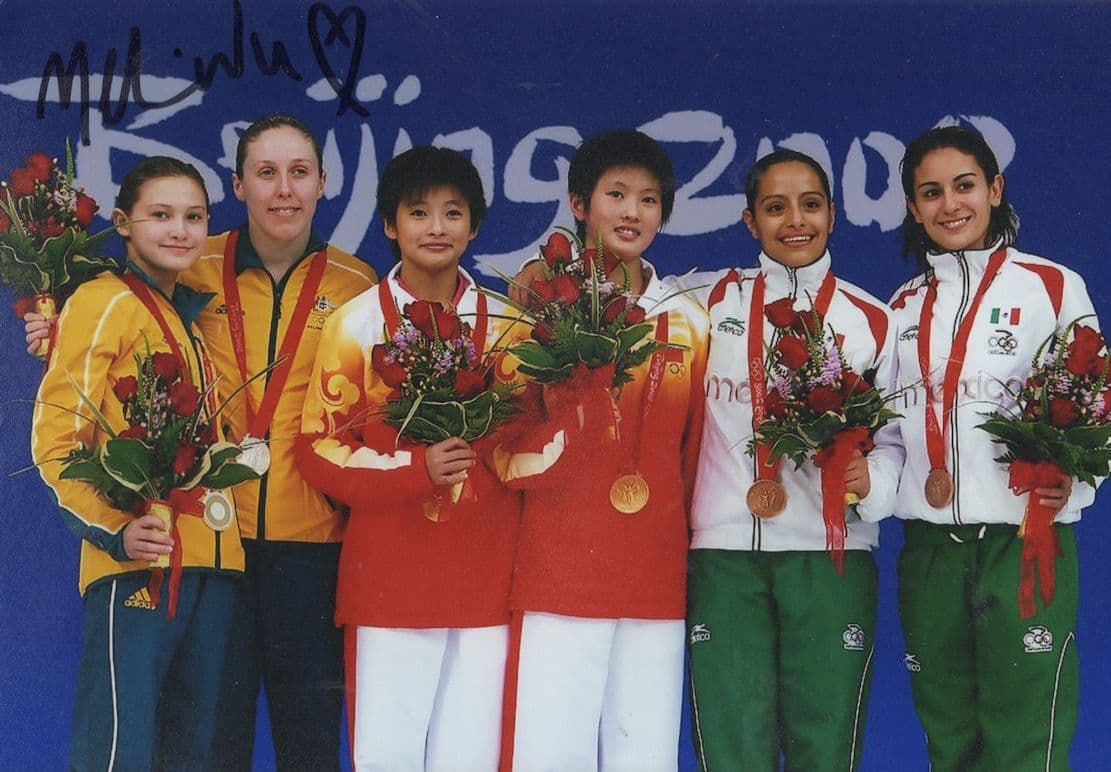 Melissa Wu Australian Diver Olympic Games Hand Signed Photo