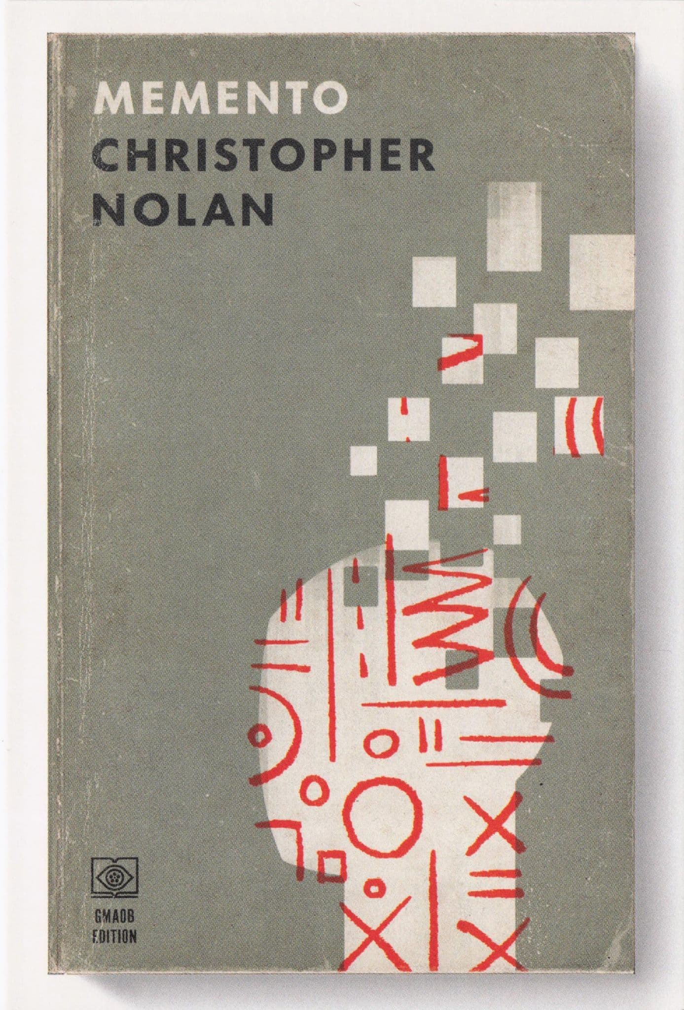Memento Christopher Nolan Film Movie As Rare Old Book Cover Postcard