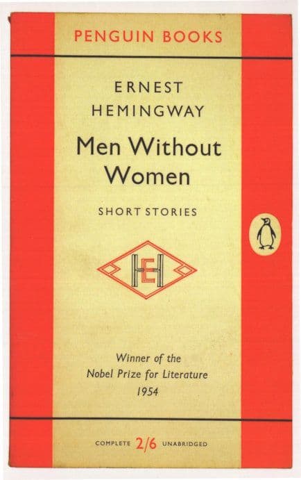Men Without Women Ernest Hemingway 1955 Book Postcard