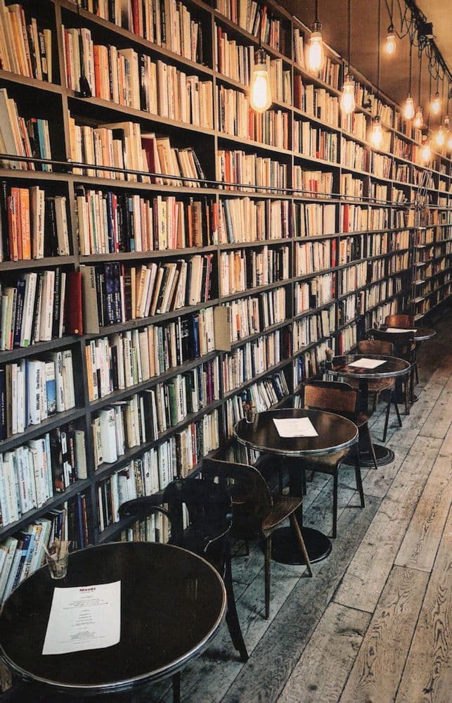 Merci Paris France French Bookstore Book Shop Postcard