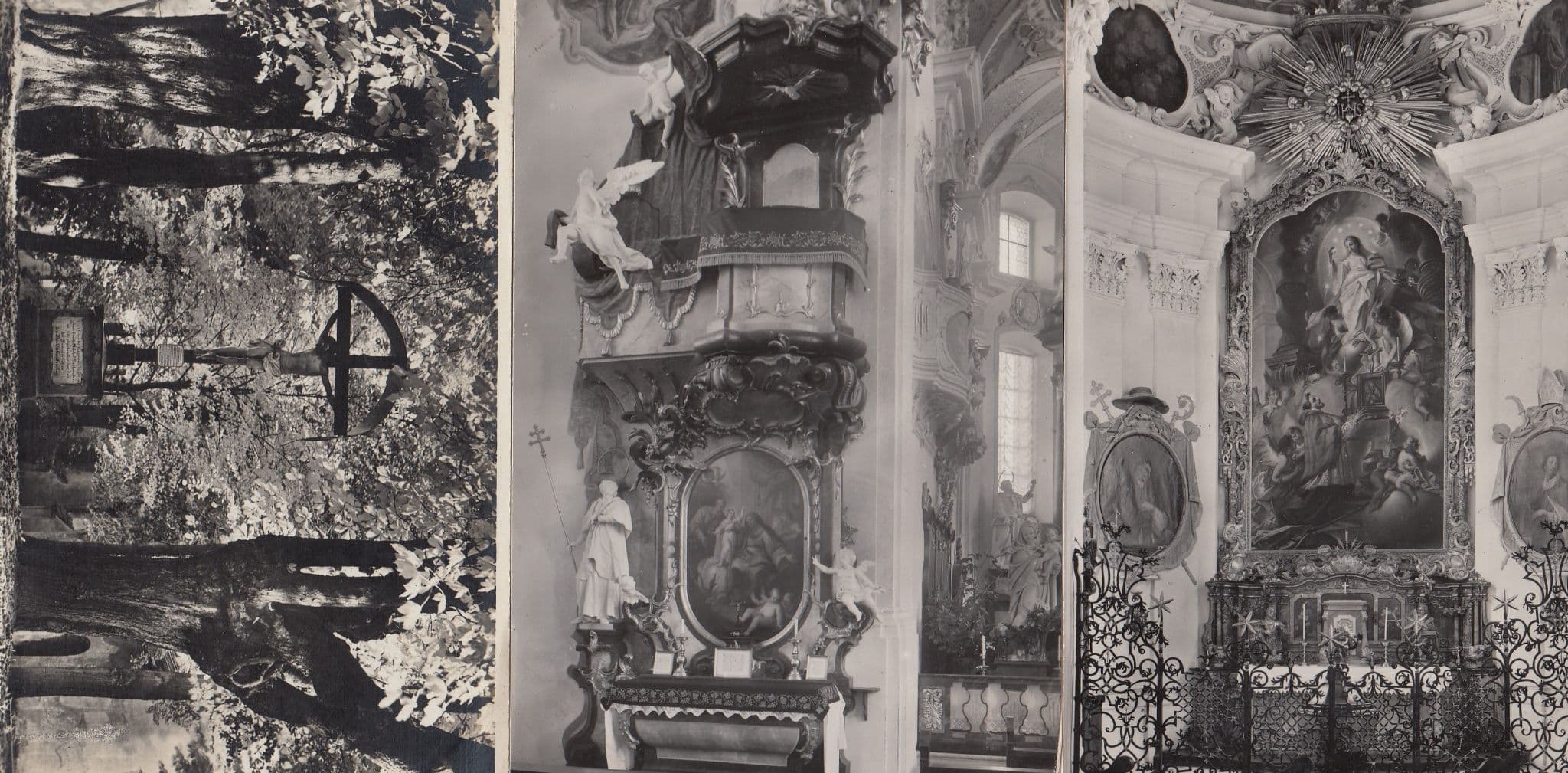 Messkirch Stadtkirche Stukkaturen Von Egid Asam German Religious 3x RPC Old Postcard