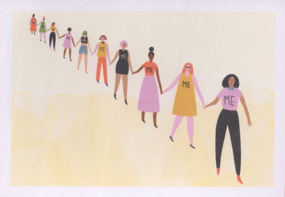 #MeToo Womens Rights Survivors Harrassment Sexual Movement Postcard