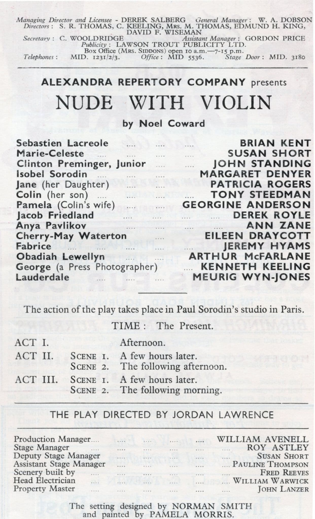 Meurig Wyn Jones of Please Sir Fenn Street Gang 1960s Theatre Programme