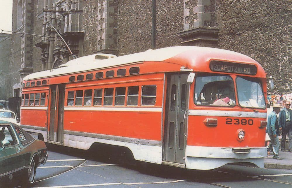 Mexico City 2380 Azcapotzalco Bus Tram Postcard