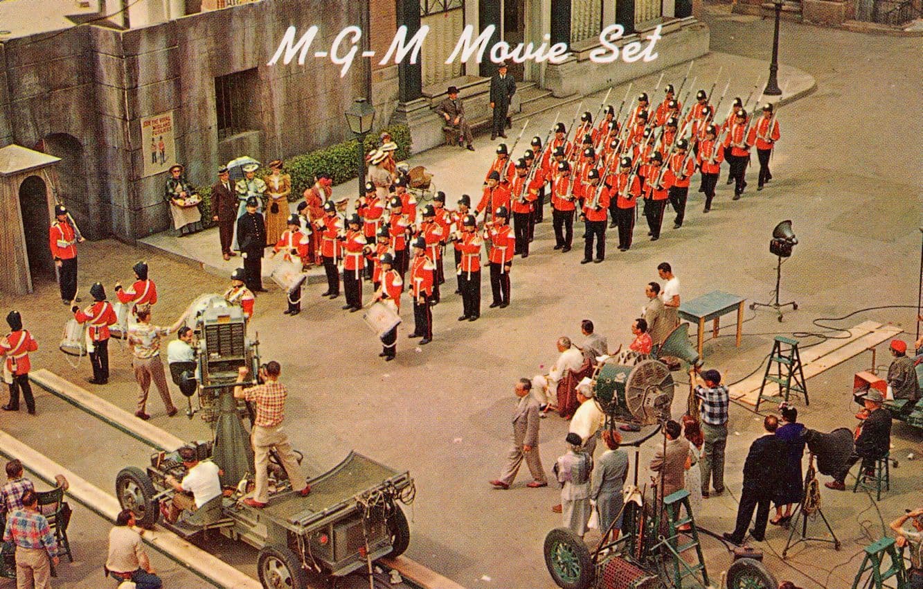 MGM Military Film Movie Set California USA Vintage Postcard