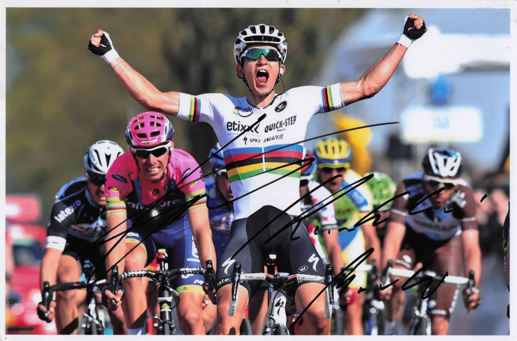 Micha? Kwiatkowski Polish Cycling 2015 Race Victory 12x8 Hand Signed Photo