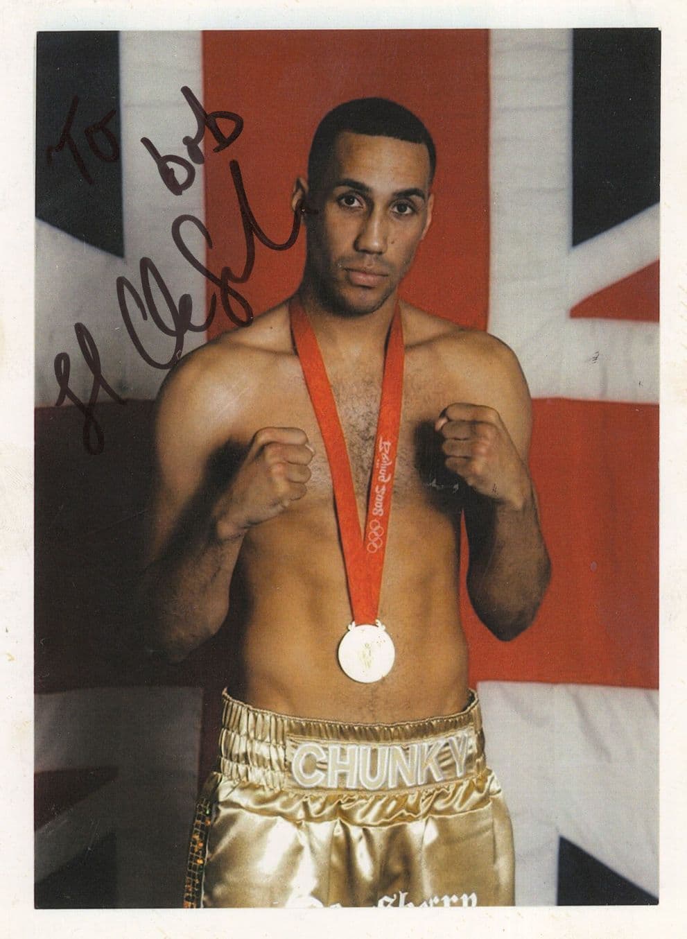 Michael "Chunky" Devine Boxer 8x6 Hand Signed Photo