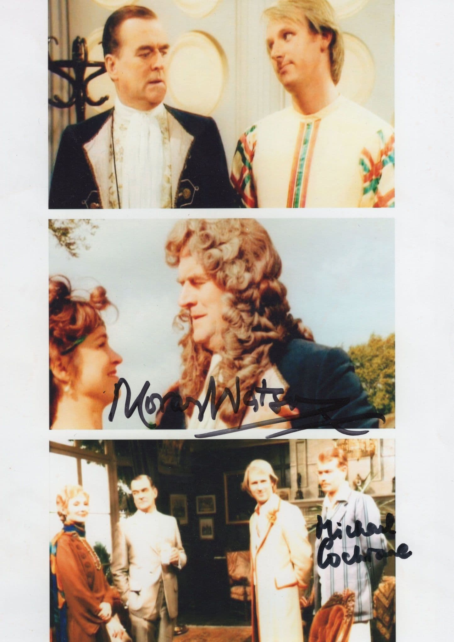 Michael Cochrane Dr Who DOUBLE 10x8 Hand Signed Photo + COA