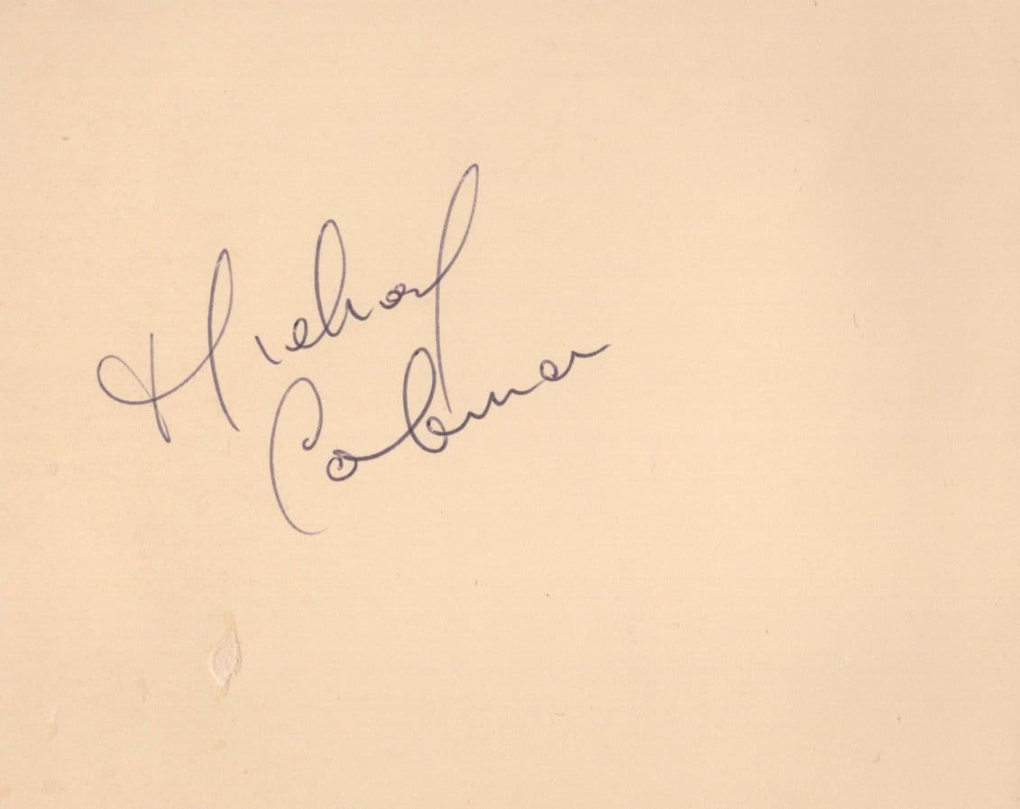 Michael Colman Ballet Antique Hand Signed Autograph Page