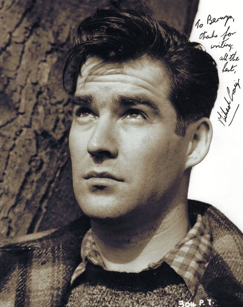 Michael Craig Historic Actor 10x8 Portrait Hand Signed Photo
