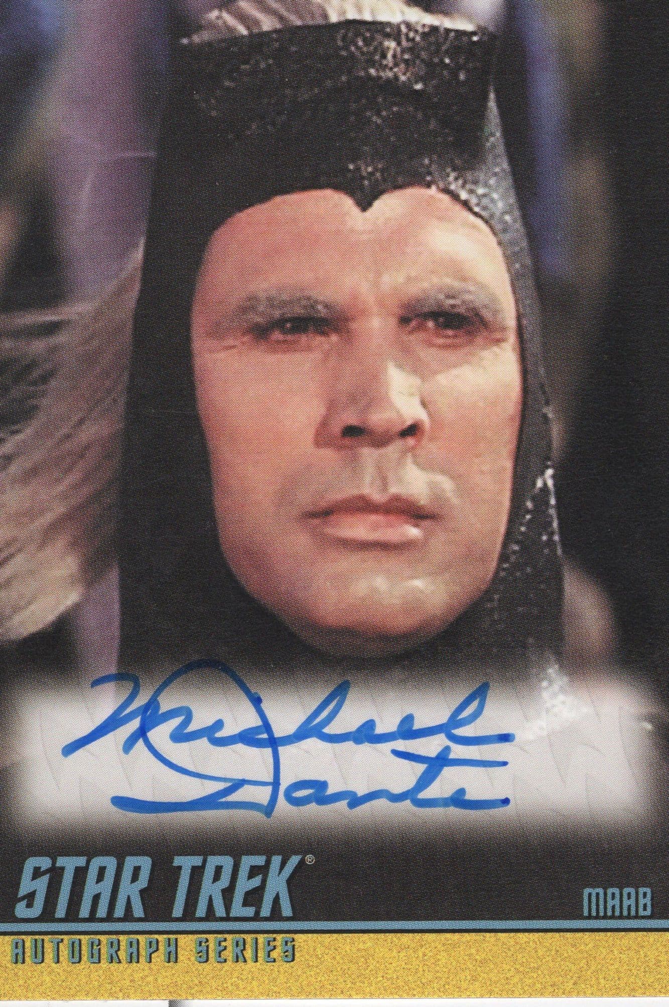 Michael Dante Star Trek The Original Series Signed Autograph Card