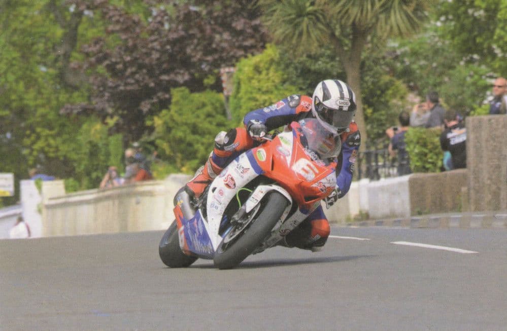 Michael Dunlop Superbikes at White Gates Isle Of Man Postcard