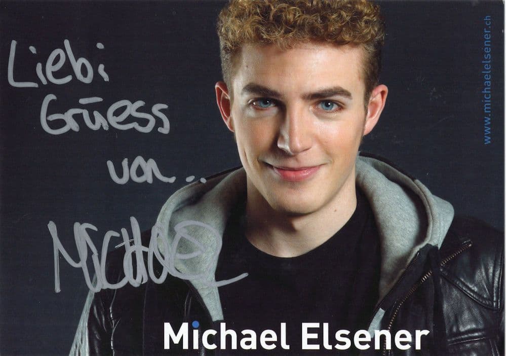Michael Elsener Switzerland Swiss Comedian Hand Signed Photo