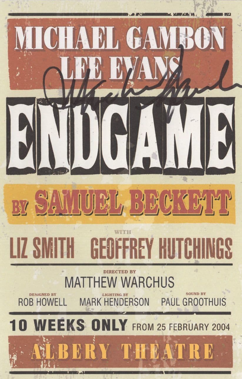 Michael Gambon CBE Of Harry Potter Endgame Hand Signed Theatre Flyer