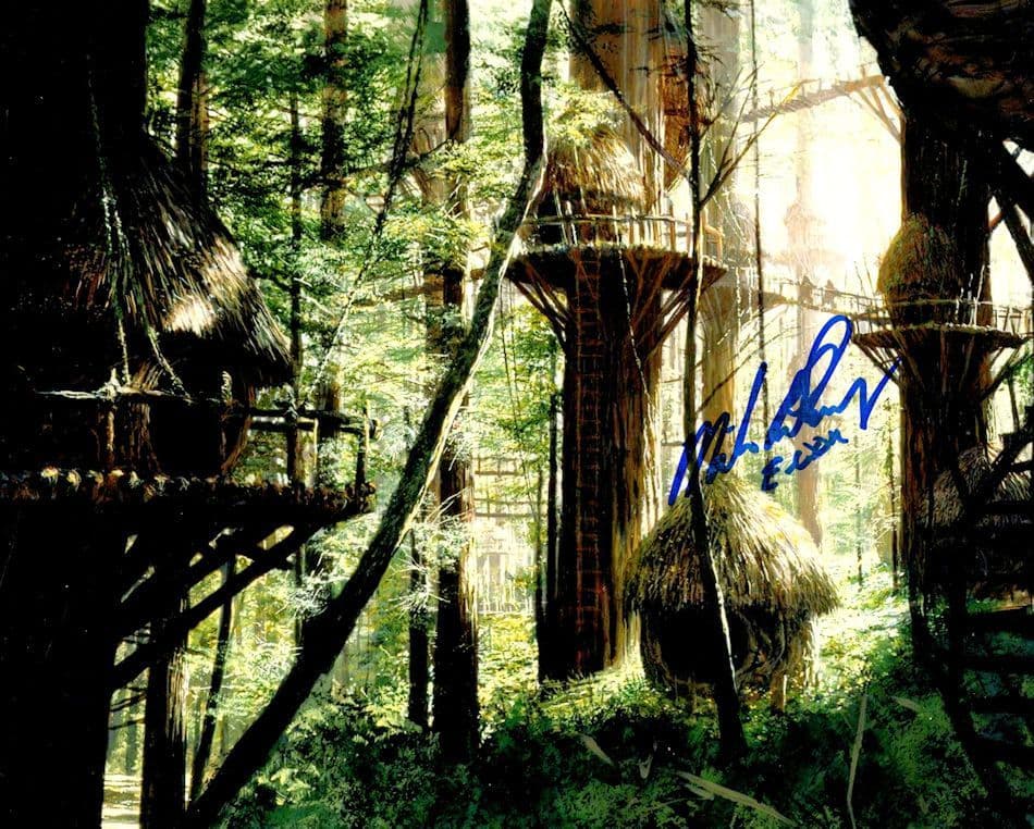 Michael Henbury as Ewok in Star Wars Trilogy Large Hand Signed Photo