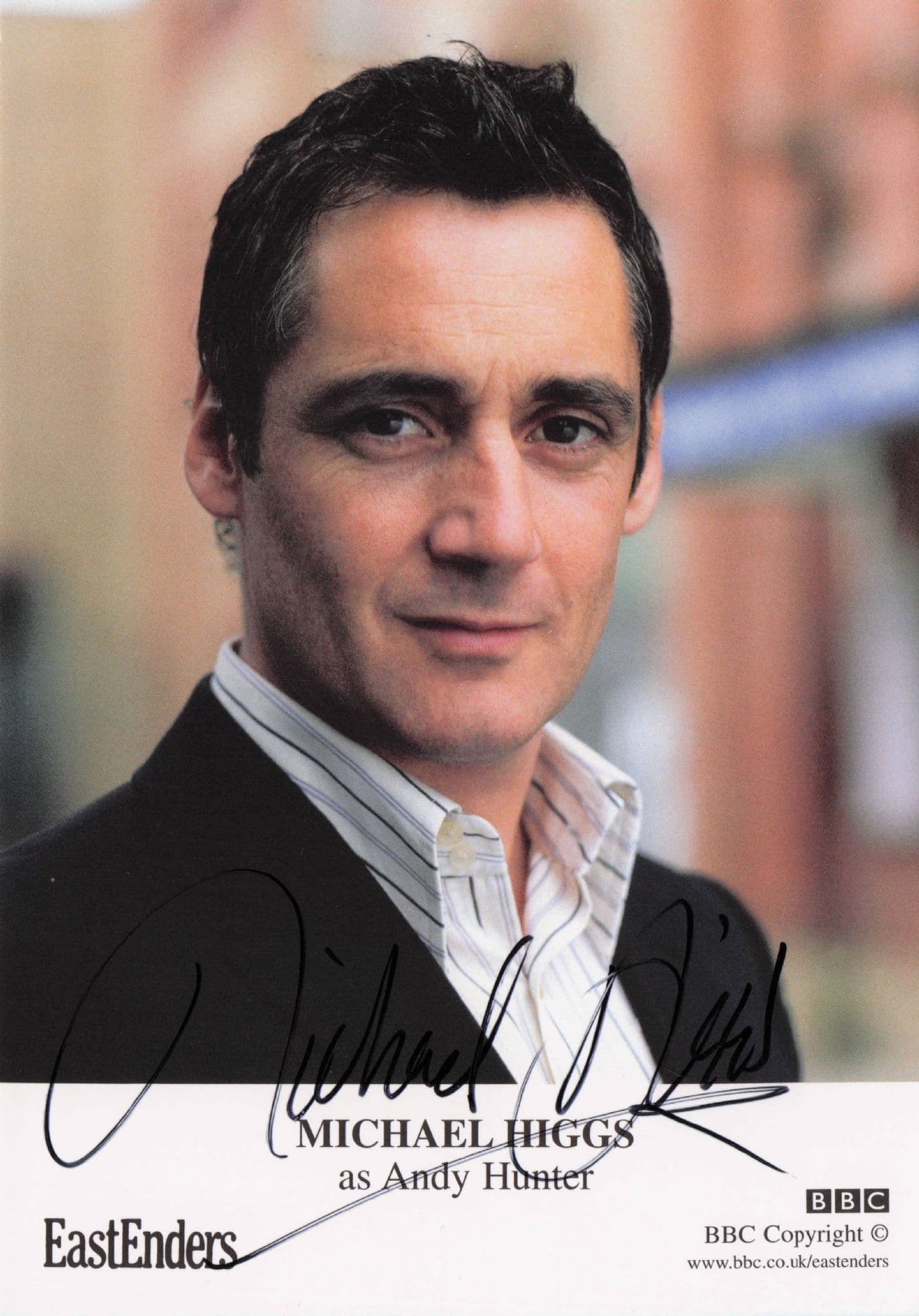 Michael Higgs as Andy Hunter Eastenders Hand Signed Cast Photo