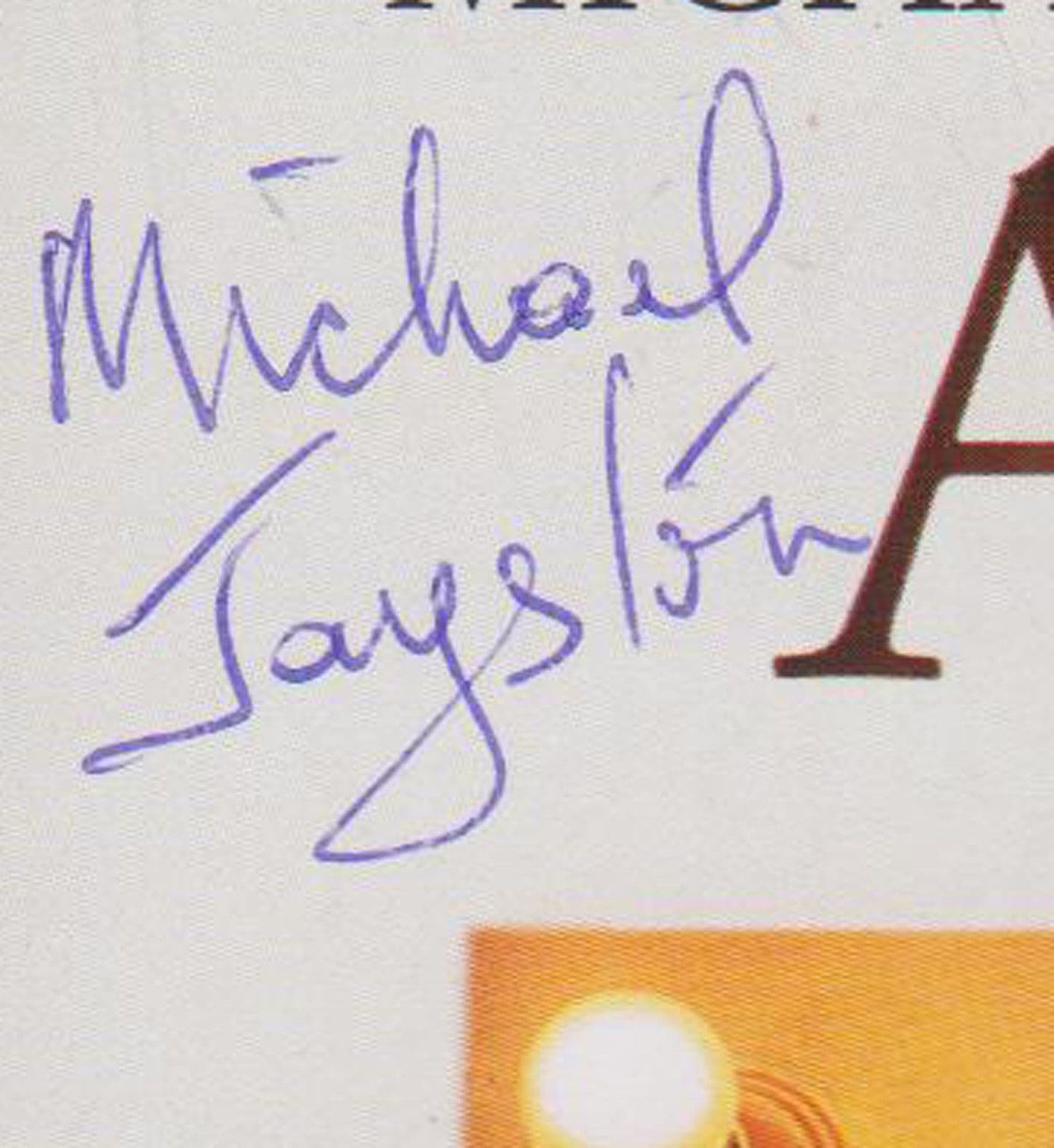 Michael Jayston Amys View David Hare Play Hand Signed Theatre Flyer