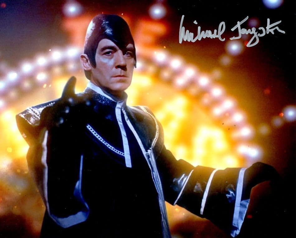 Michael Jayston in The Valeyard Dr Doctor Who Large 10x8 Hand Signed Photo