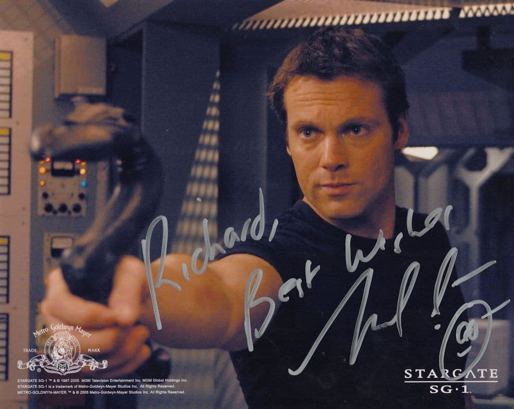 Michael Shanks Daniel Jackson in Stargate SG1 Large 10x8 Hand Signed Photo