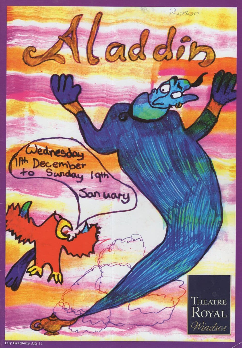 Michael Sharvell of Dave Allen Mr Blobby Hand Signed Theatre Programme