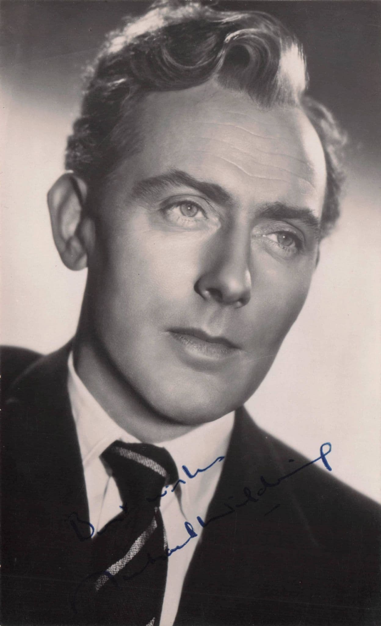 Michael Wilding Historic Hollywood Actor Old EX Hand Signed Photo