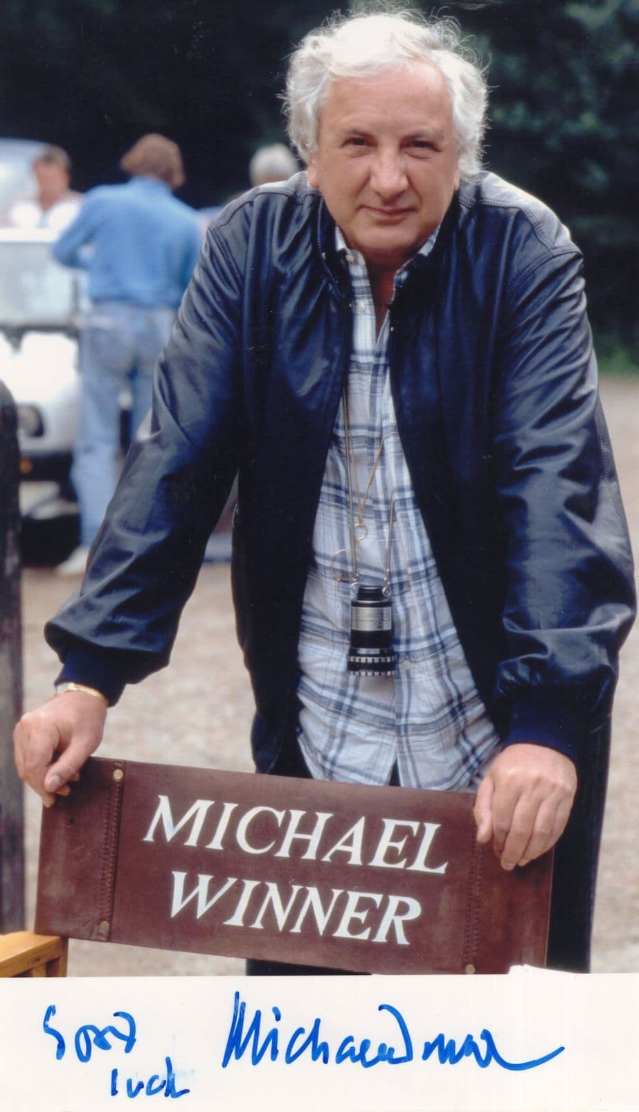 Michael Winner Deathwish Director Large Undedicated Hand Signed Photo