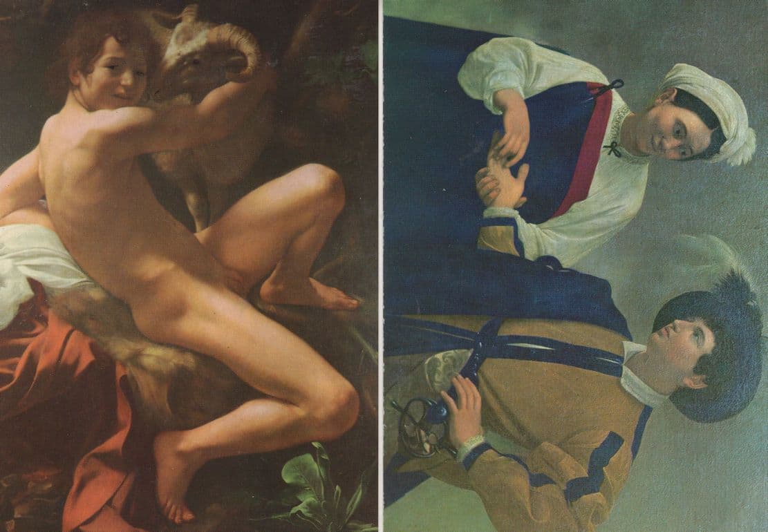 Michelangelo La Buona Venture Giovanni 2x Painting Postcard s