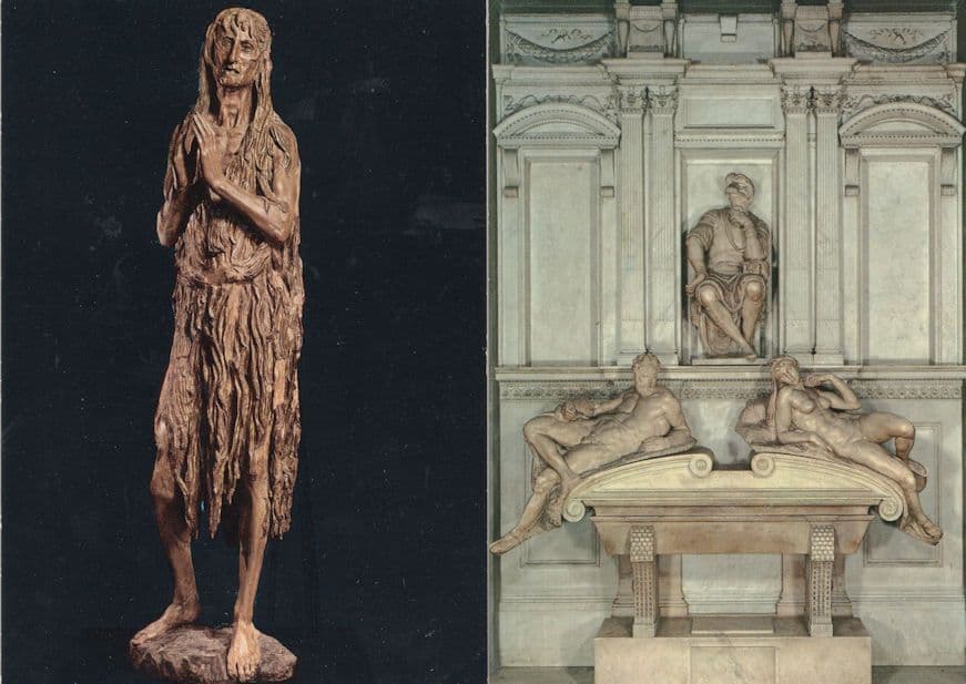 Michelangelo Monument Giovanni Firenze 2x Italy Postcard s