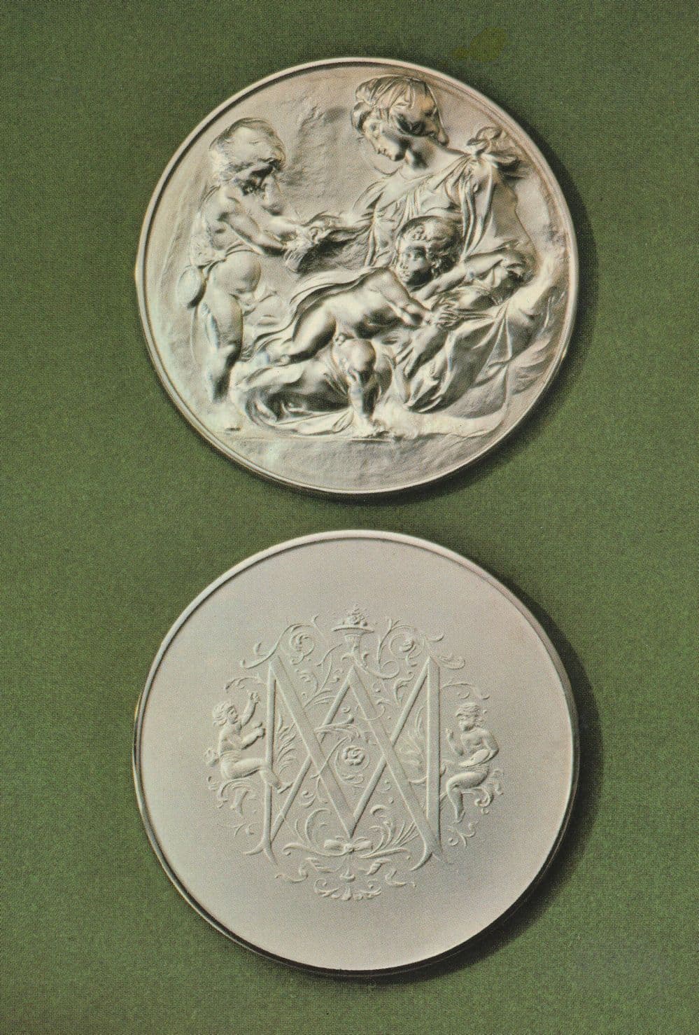 Michelangelo Silver Medallion Royal Academy Coin Postcard