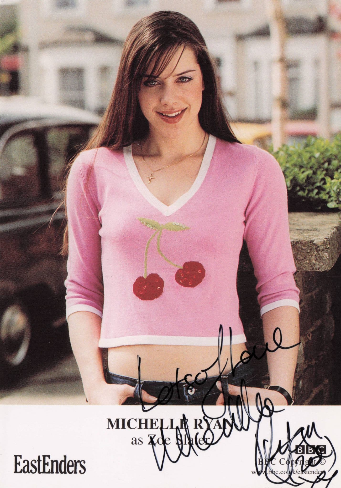 Michelle Ryan as Zoe Slater BBC Eastenders Hand Signed Cast Card Photo