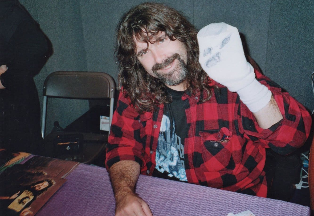 Mick Foley Wrestling WWE 10x8 Ultimate Hand Signed Photo & COA Photo