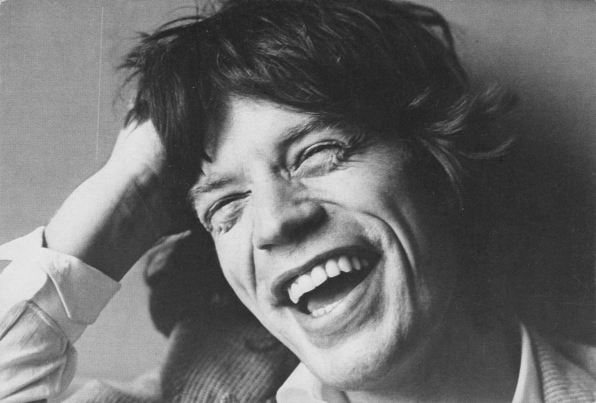 Mick Jagger in 1973 Rolling Stones Observer Newspaper Photo Rare Postcard