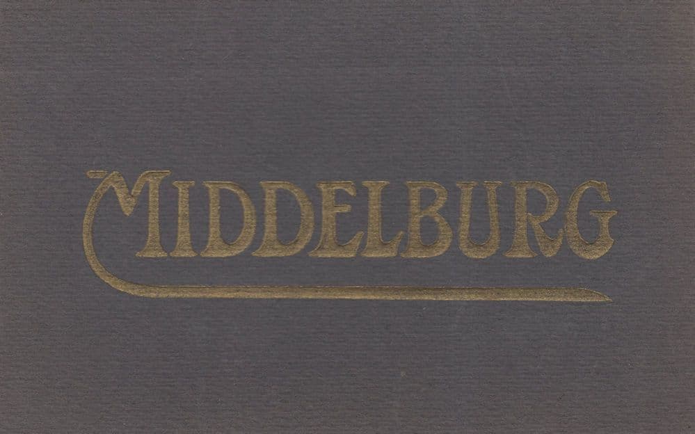 Middelburg Holland Military Hospital Market Old Postcard Book