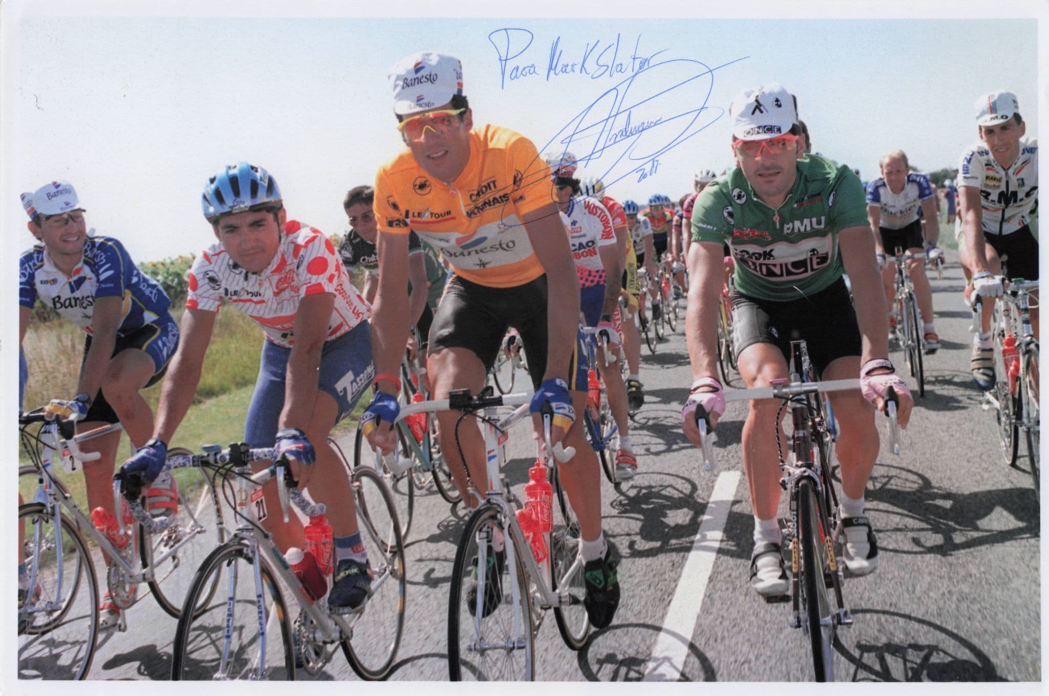 Miguel Indurain Larraya Spain Cycling Tour De France 12x8 Hand Signed Photo