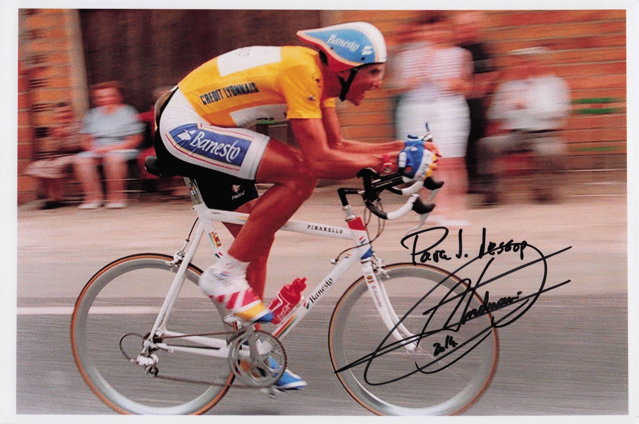 Miguel Indurain Spanish Cycling 1993 Tour De France 12x8 Hand Signed Photo