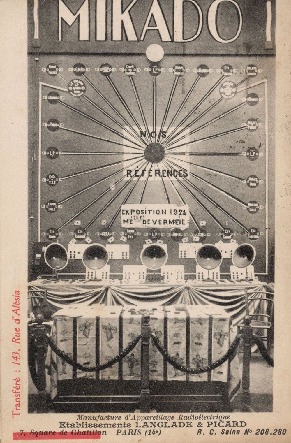 Mikado 1924 Langlade & Picard French Power Energy Advertising Old Postcard