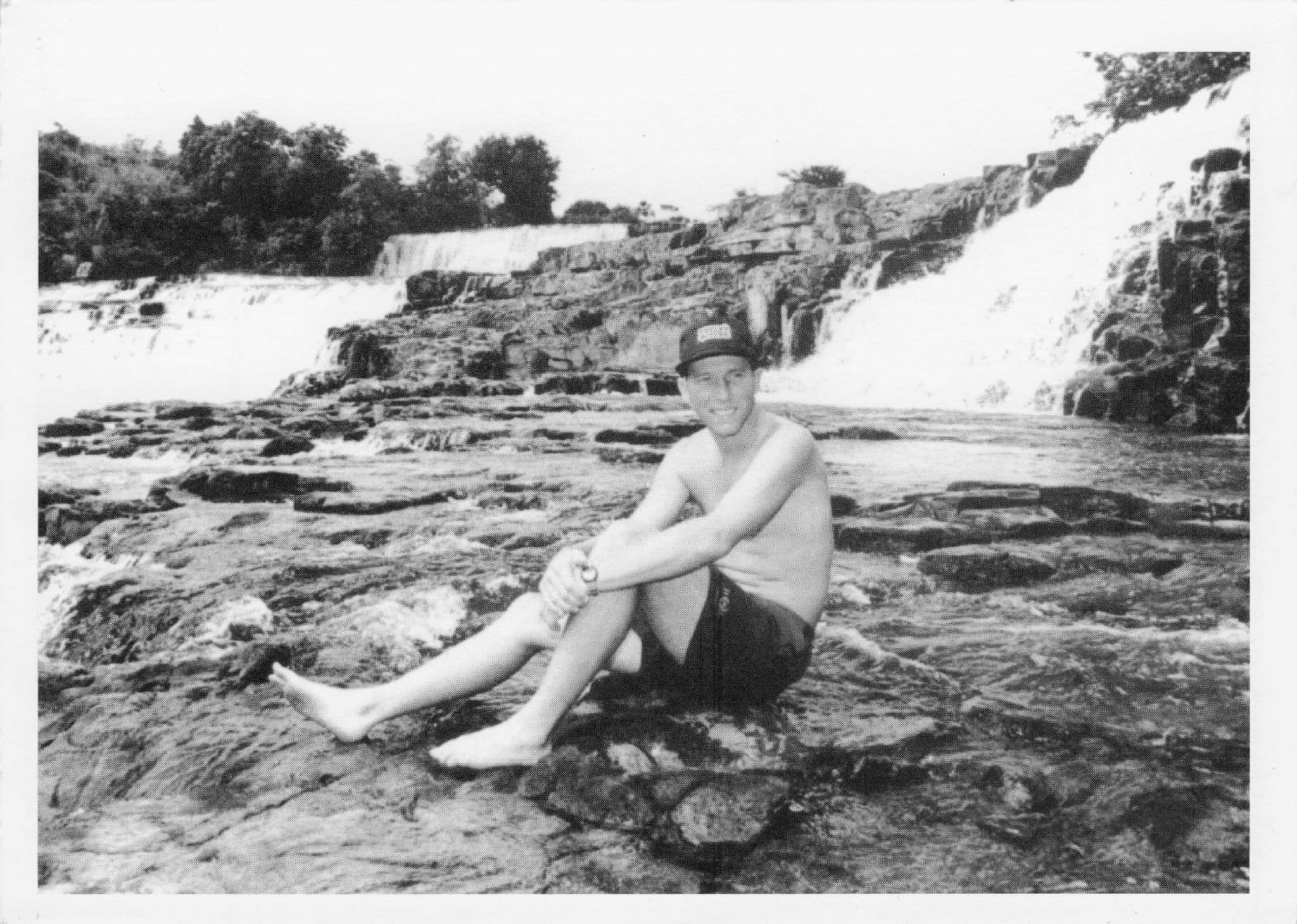 Mike Atherton Sunbathing On Holiday Cricket Photo Rare Postcard