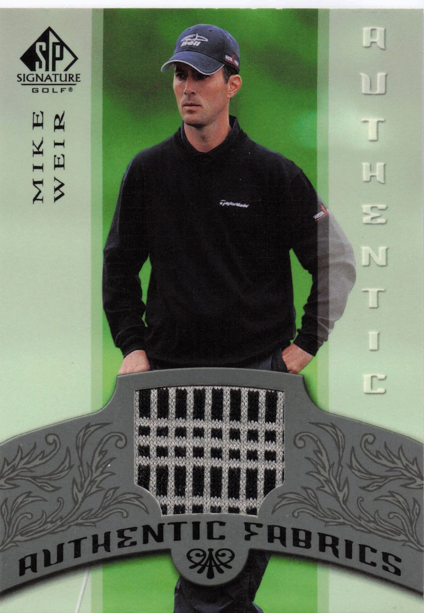Mike Weir Authentic Fabrics 2005 SP Golf Upper Deck Worn Shirt Card