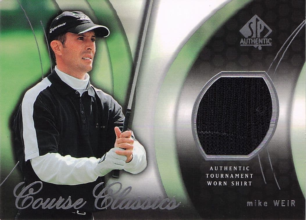 Mike Weir Course Classics 2004 Authentic Tournament Upper Deck Golf Shirt Card