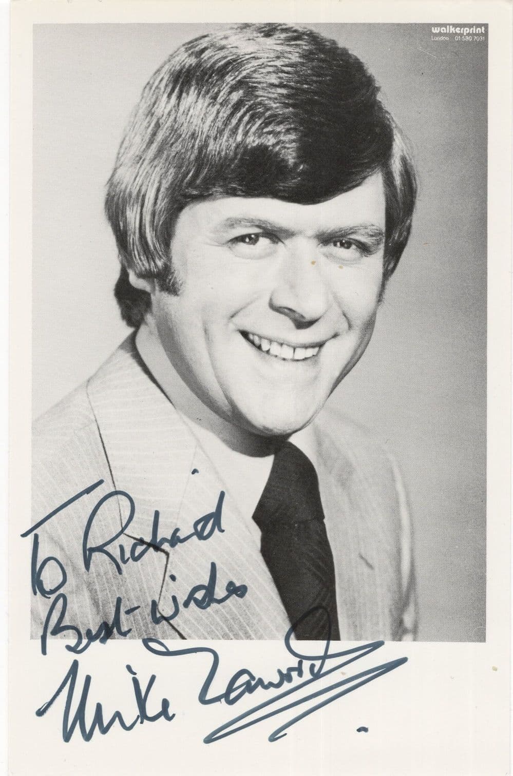 Mike Yarwood Impressionist Vintage Hand Signed Photo