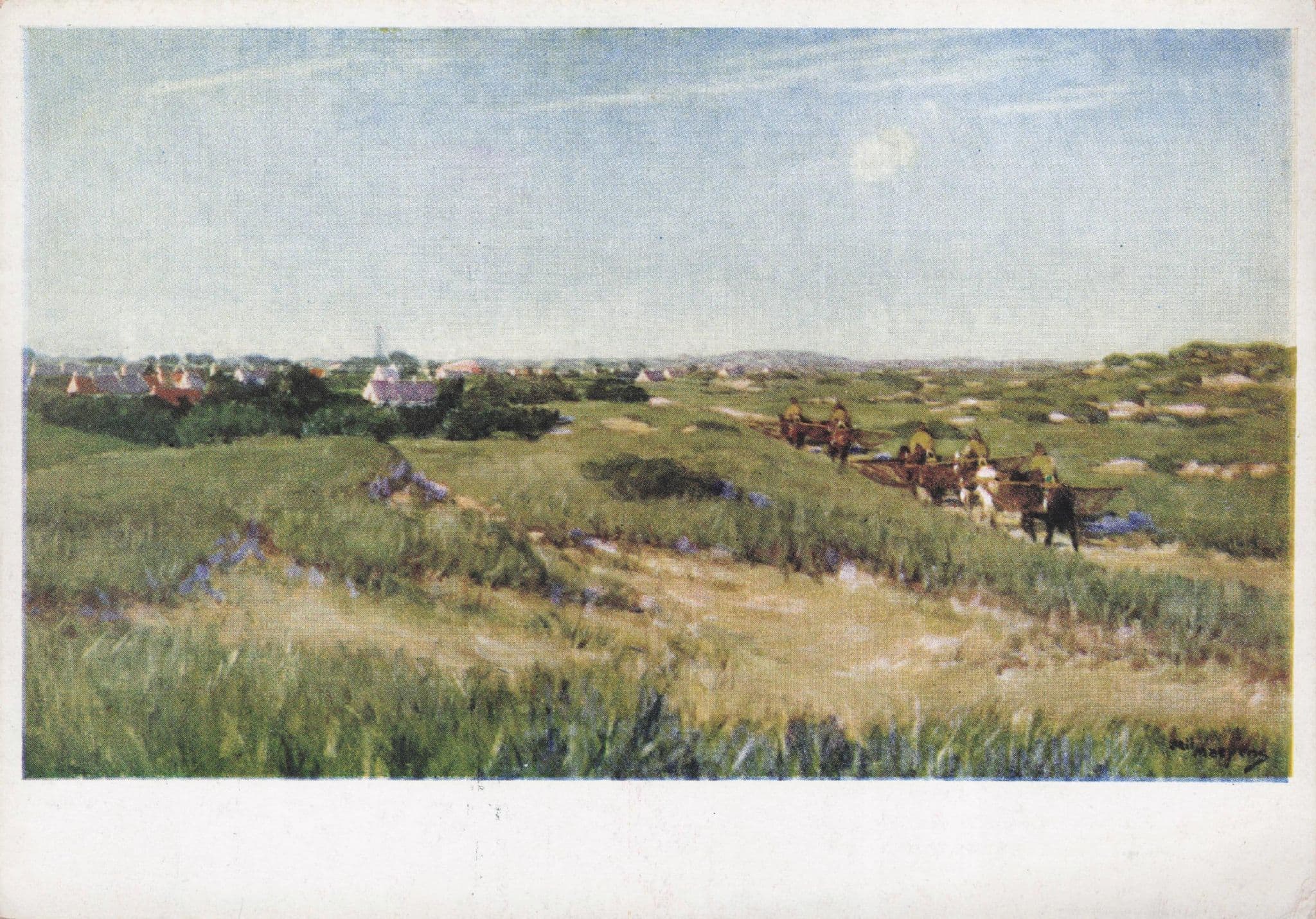 Mil Maeyens Terugkeer Der Garnaalvisschers Belgium Painting Postcard