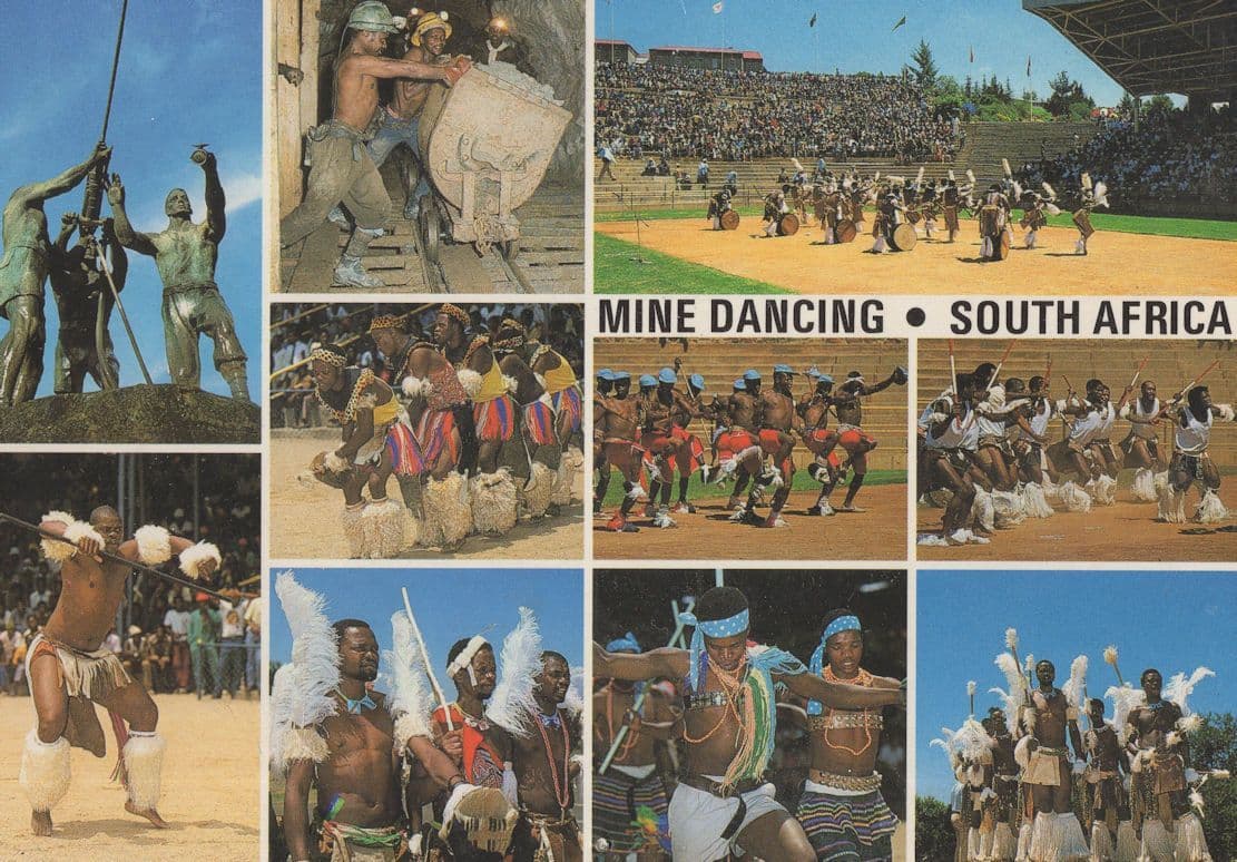Mine Dancing South Africa Postcard