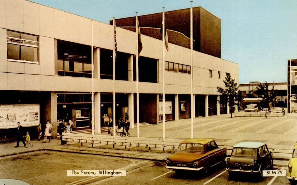 Mini Classic Car at The Forum Billingham Durham 1970s Postcard