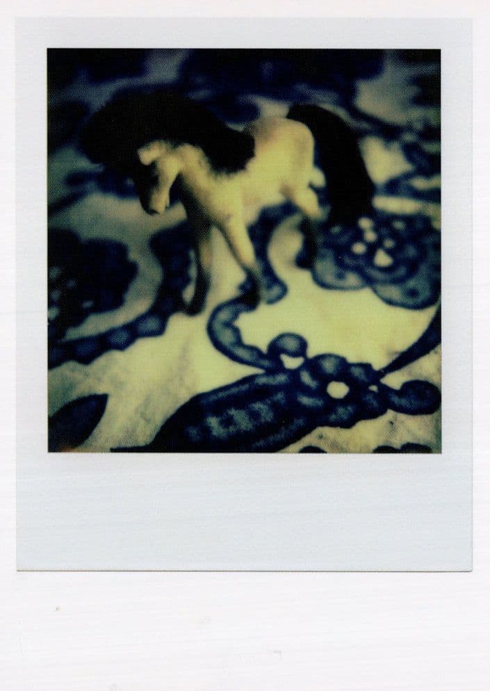 Miniature China Toy Horse Animal On Tablecloth Award Analog Postcard