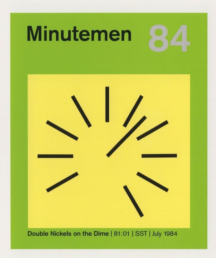 Minutemen USA Punk Rock Double Nickels On The Dime LP Postcard