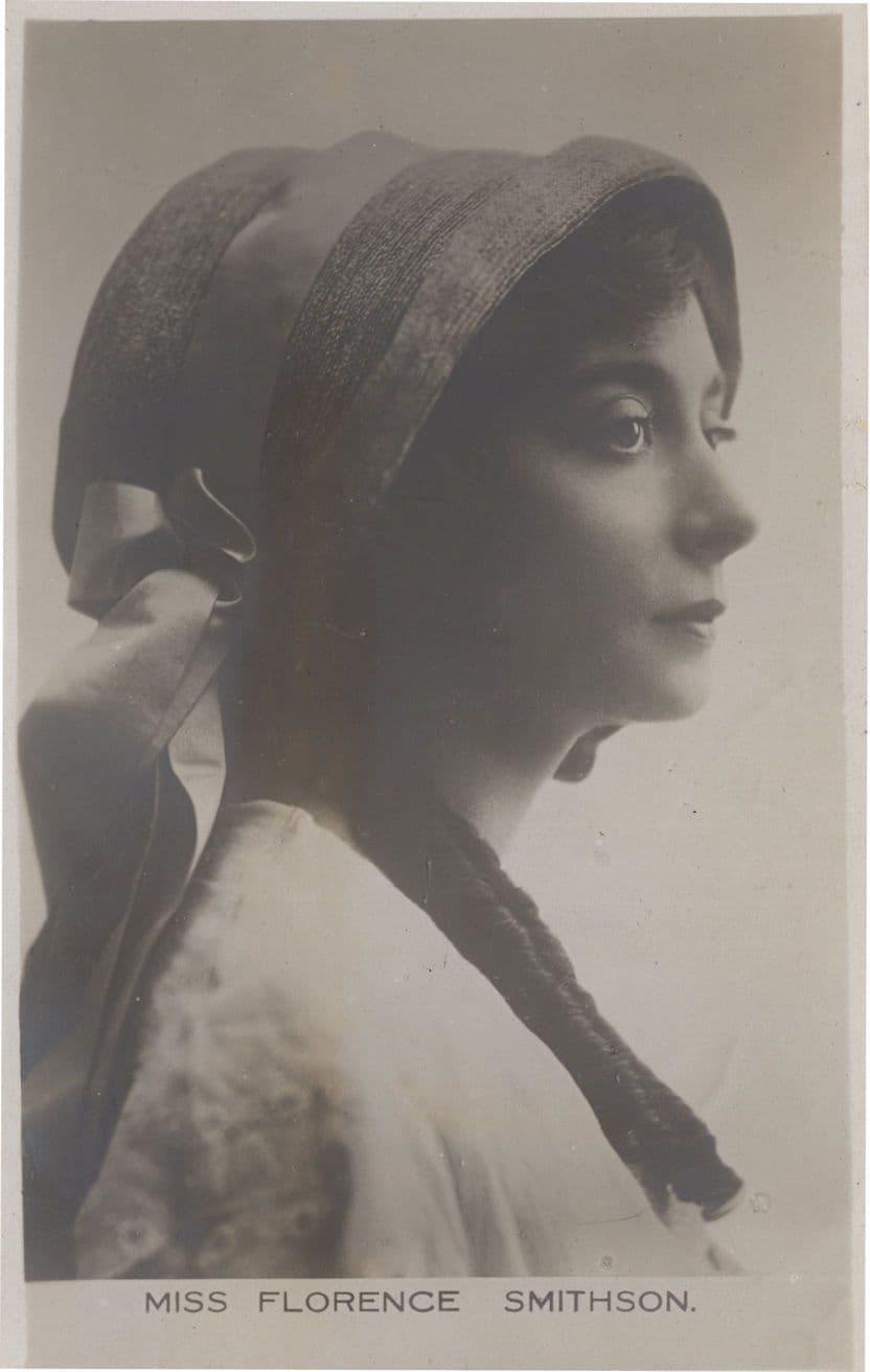 Miss Florence Smithson Rare Velvograph Actress Old Postcard