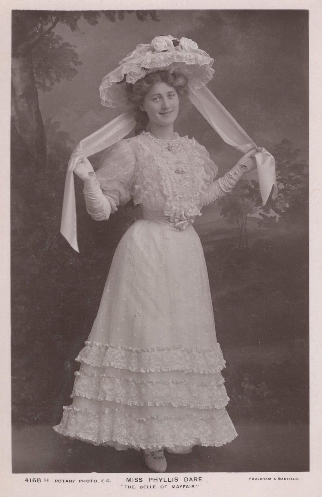Miss Phyllis Dare The Belle of Mayfair Rotary Photo Postcard
