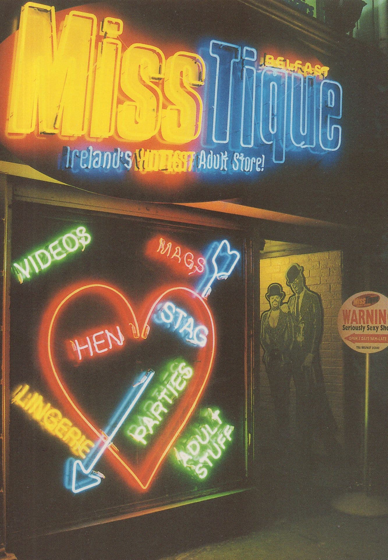 MissTique Irish Adult Erotic Shop Advertising Ireland Postcard