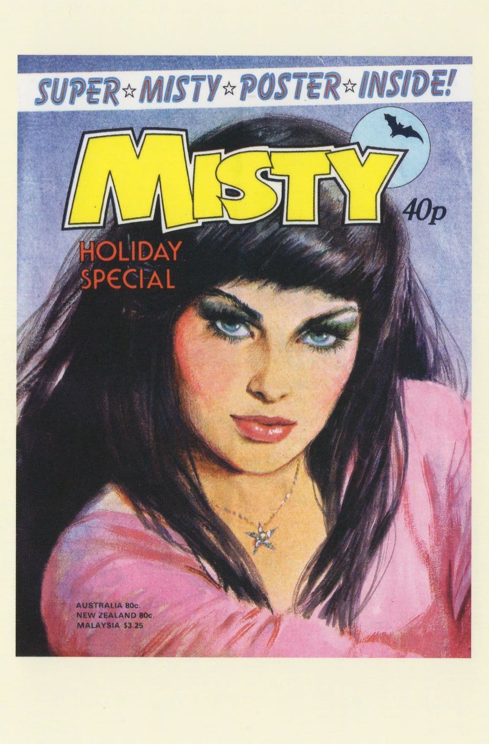 Misty Girls Witchcraft 1970s Comic 1979 Holiday Special Postcard